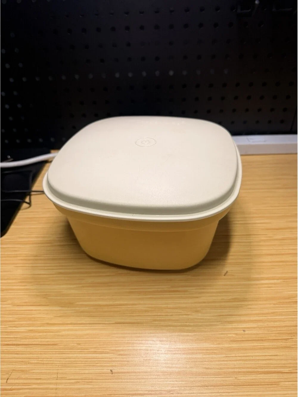 Tupperware Microwave Steamer Square Serving Bowl Vintage 3-pc 887-9 Harvest Gold